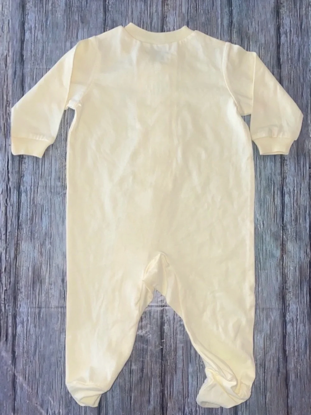 💞 New Baby & Infant Size 3-6 Months Yellow Baby Lamb Full Zip Footie Pajamas